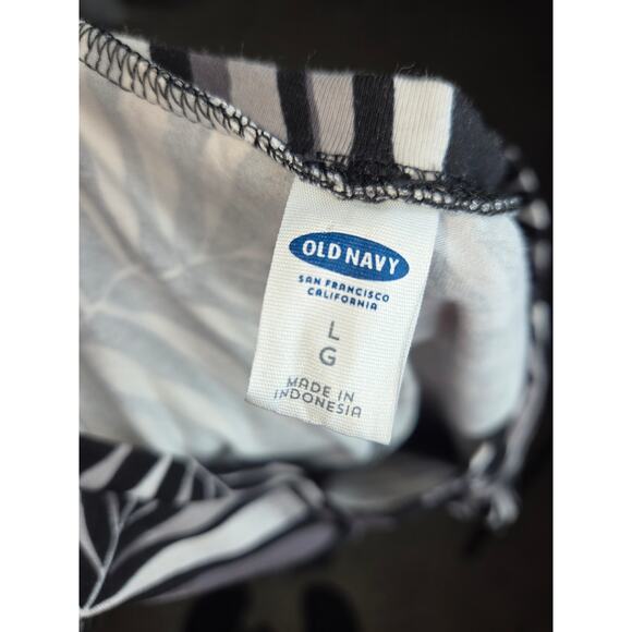 Old Navy T-Shirt Dress Active wear Tropical Beach  Print Size large - Picture 5 of 6